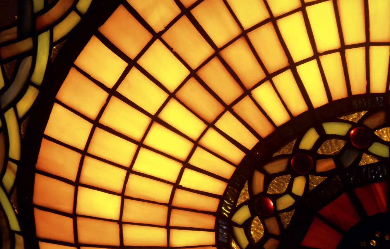 Photo wallpaper glass, light, lamp