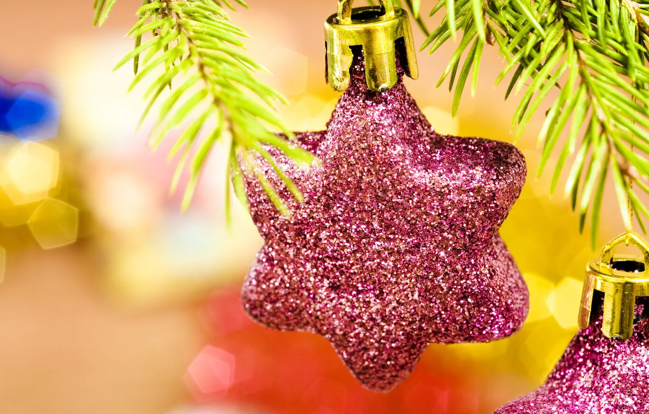 Photo wallpaper balls, decoration, holiday, new year, Christmas, Christmas, New Year