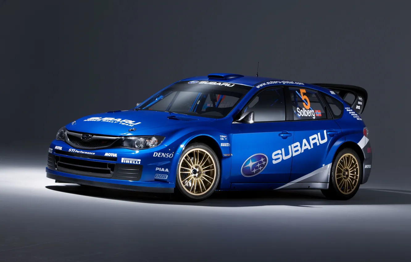 Photo wallpaper subaru, blue, cool