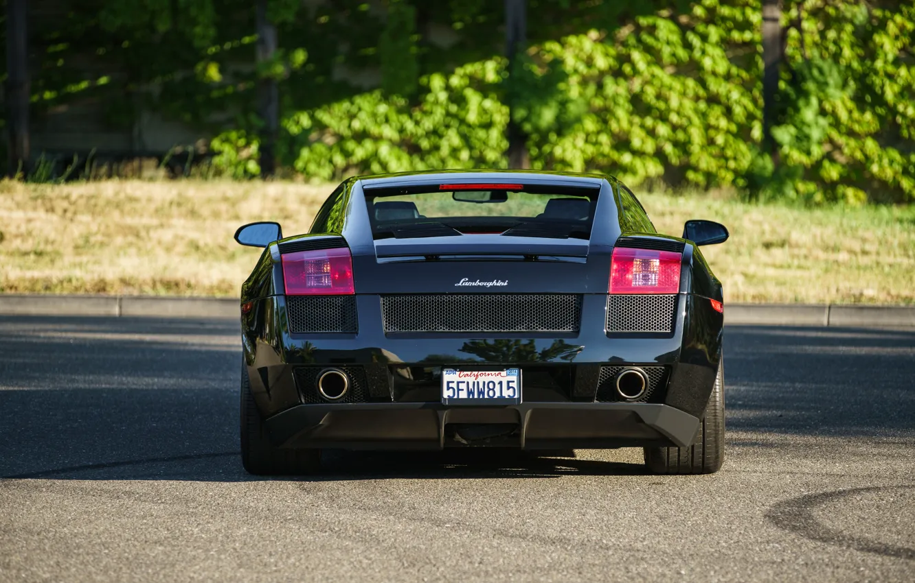 Photo wallpaper Lamborghini, Gallardo, Lamborghini Gallardo, rear view