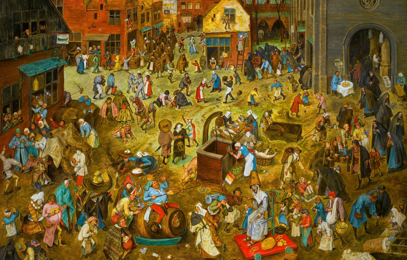 Photo wallpaper people, home, picture, Pieter Bruegel The Elder, Pieter Bruegel the Elder, Dutch painter and graphic …