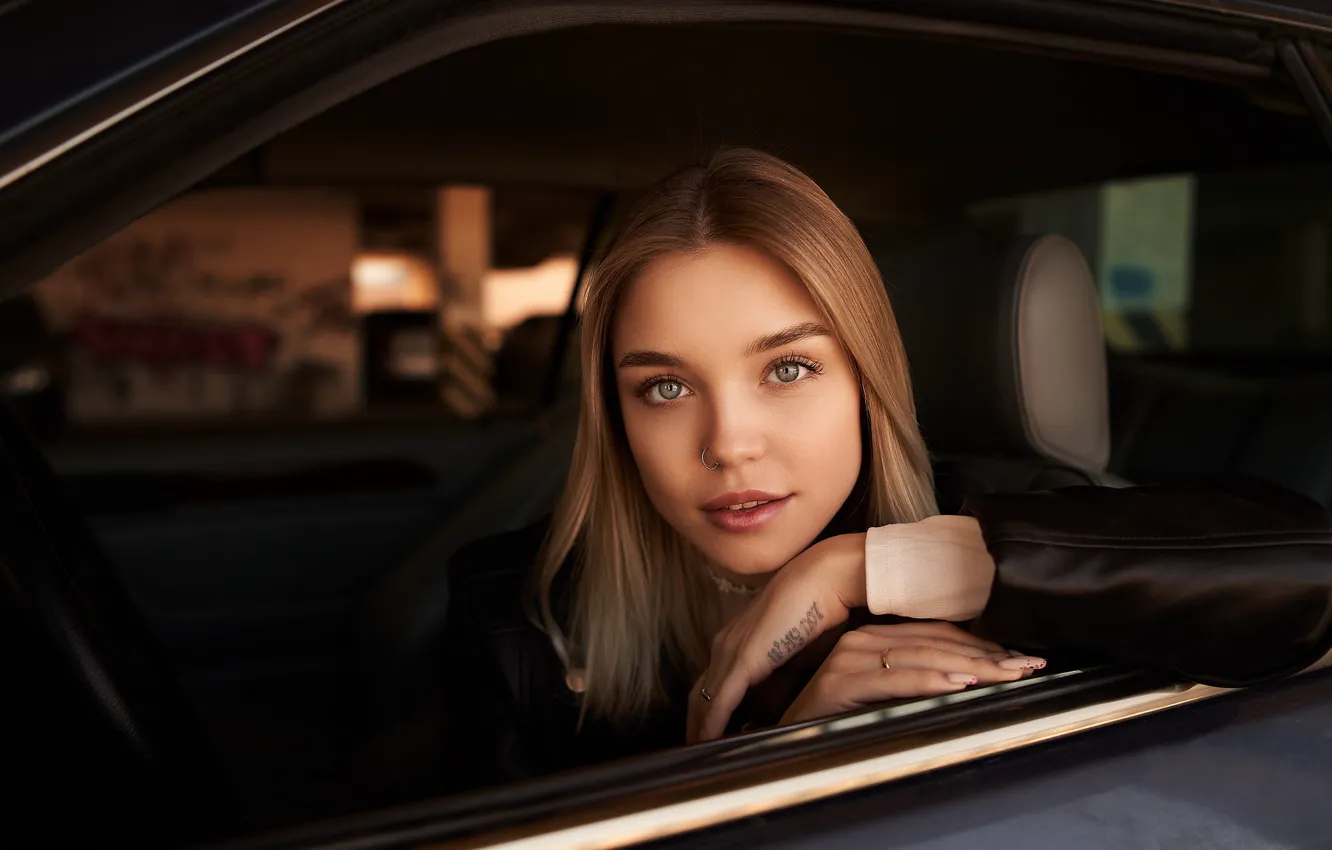 Photo wallpaper look, girl, tattoo, tattoo, Juliana, Vasily Vishev