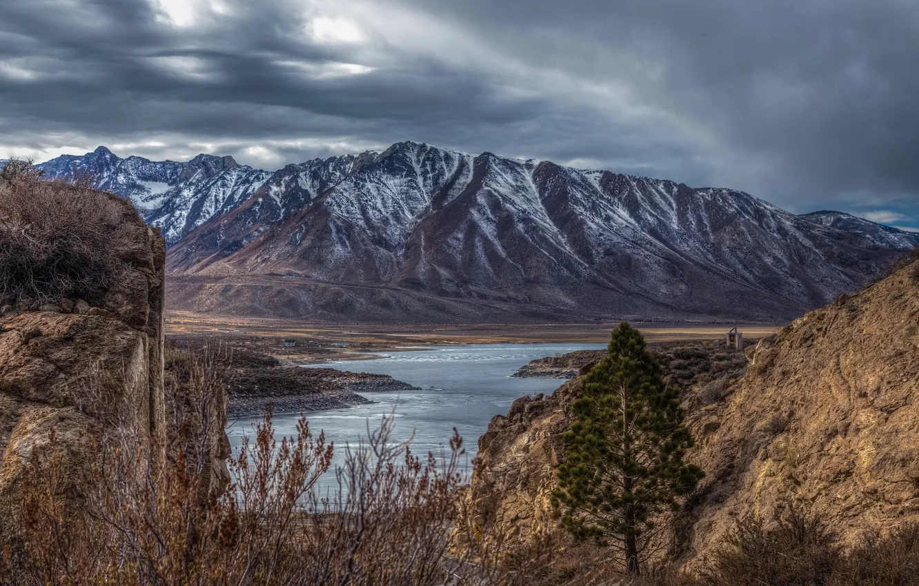 Wallpaper Crowly Lake, Owens Gorge, Owens Valley for mobile and desktop ...