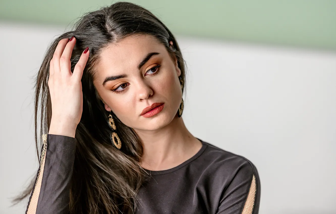 Photo wallpaper girl, model, portrait