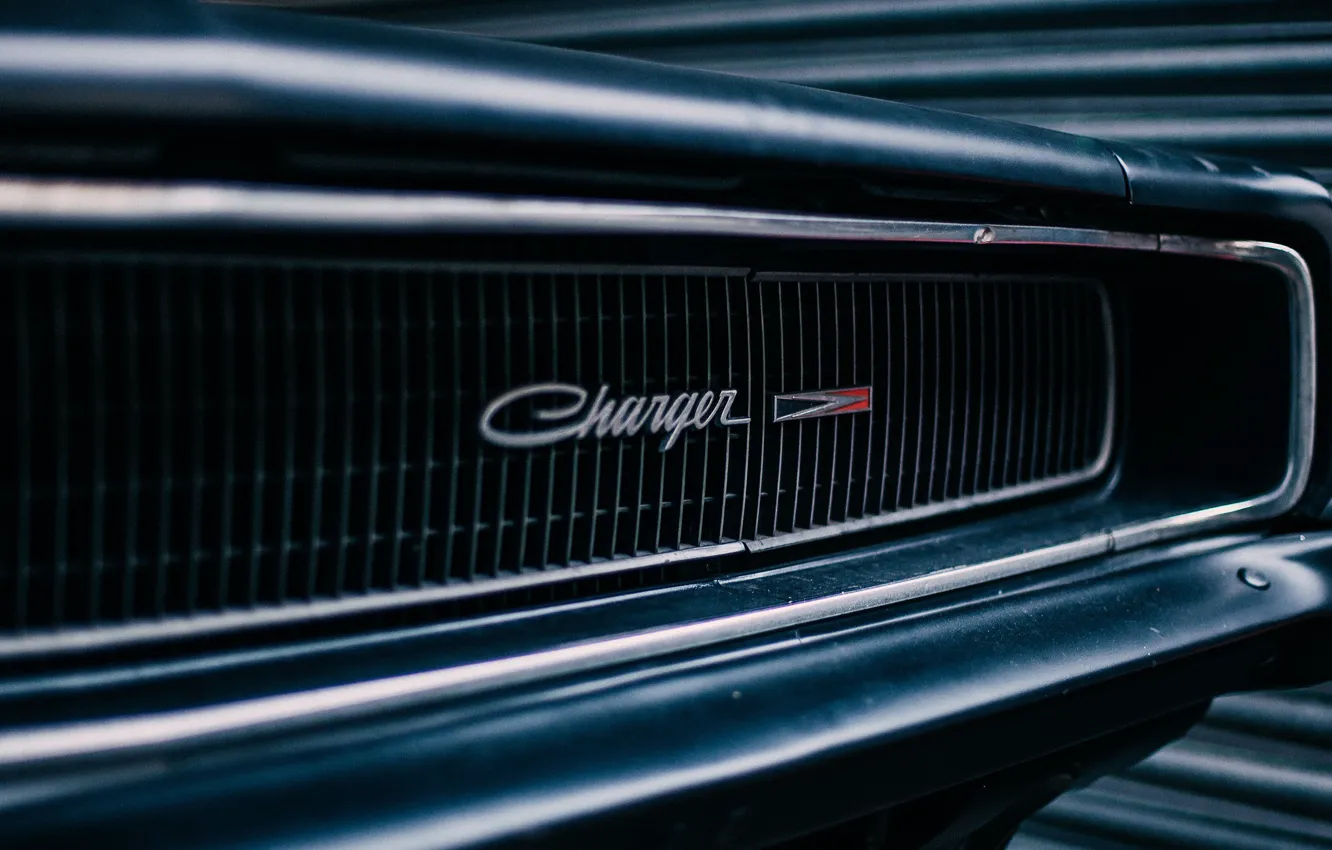 Photo wallpaper Dodge, Logo, muscle car, Dodge Charger