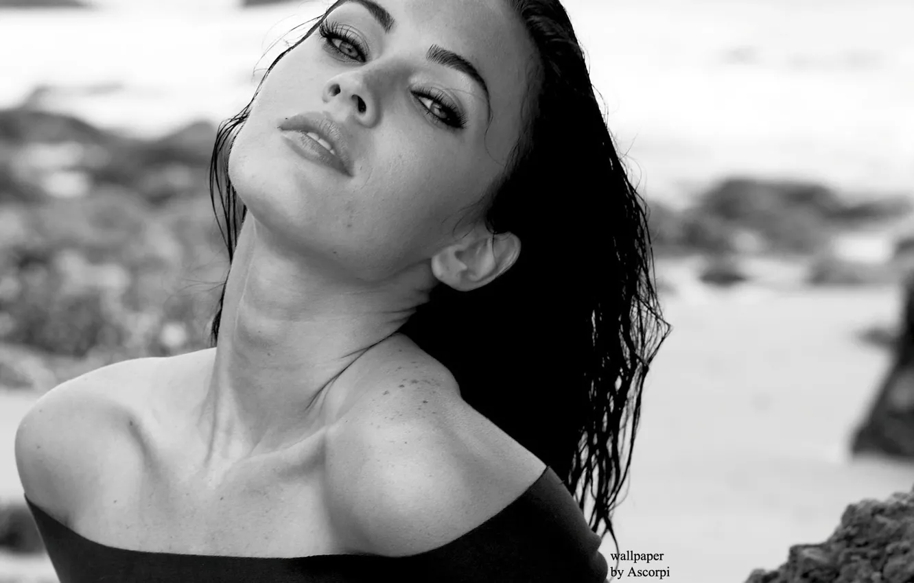 Photo wallpaper eyes, girl, Megan, Fox, fox, Megan