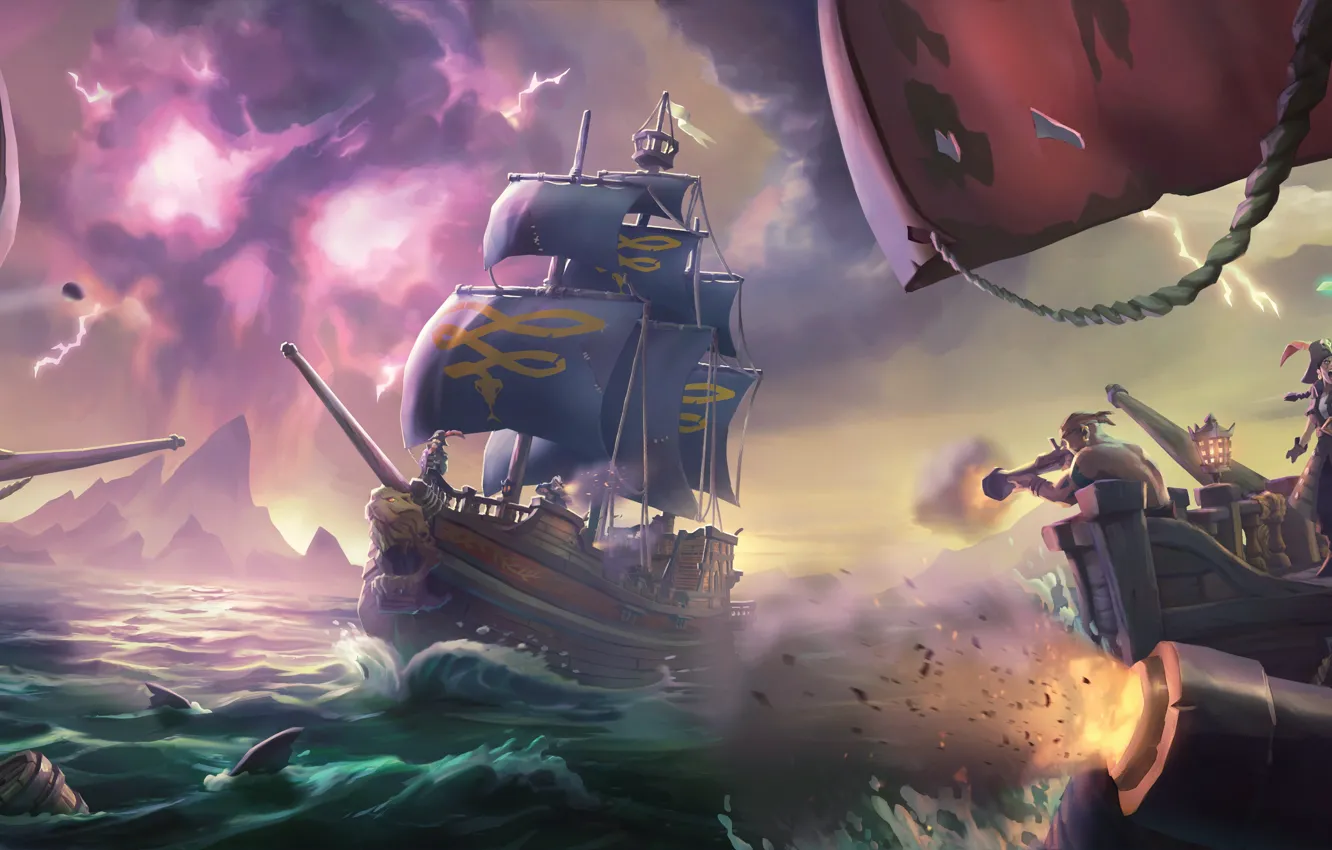 Photo wallpaper Game, TheVideoGamegallery.com, Rare, Sea Of Thieves