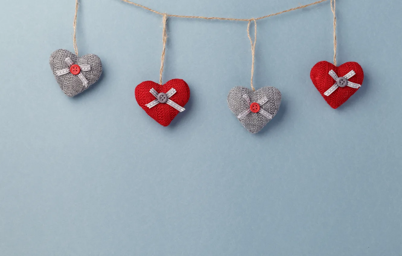 Photo wallpaper background, toy, hearts, garland