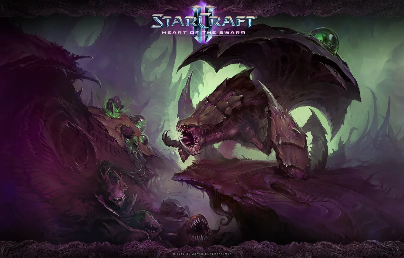 Photo wallpaper starcraft 2, Zerg, Heart of The Swarm, Swarm hosts