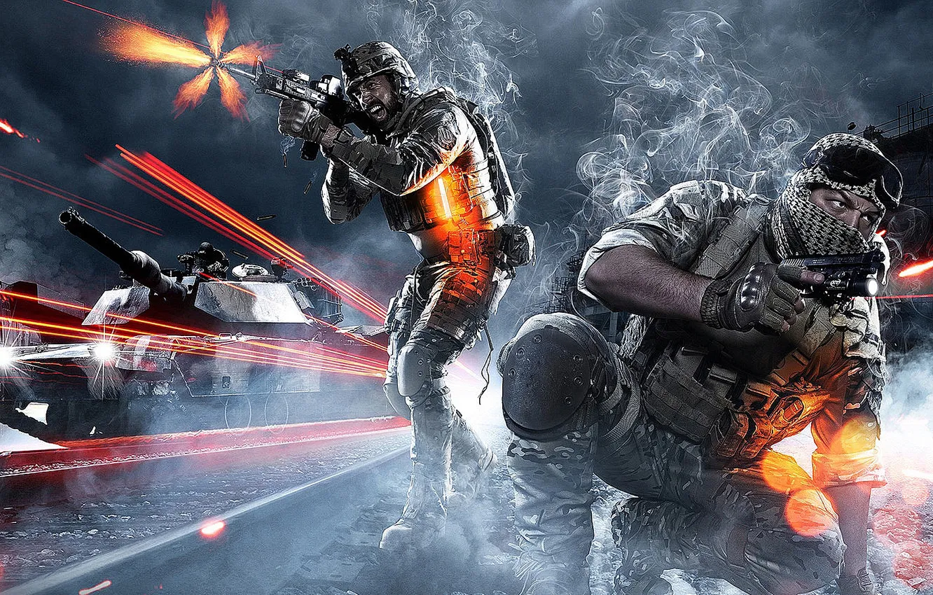 Photo wallpaper war, soldiers, tank, war, Battlefield 3, Battlefield 3