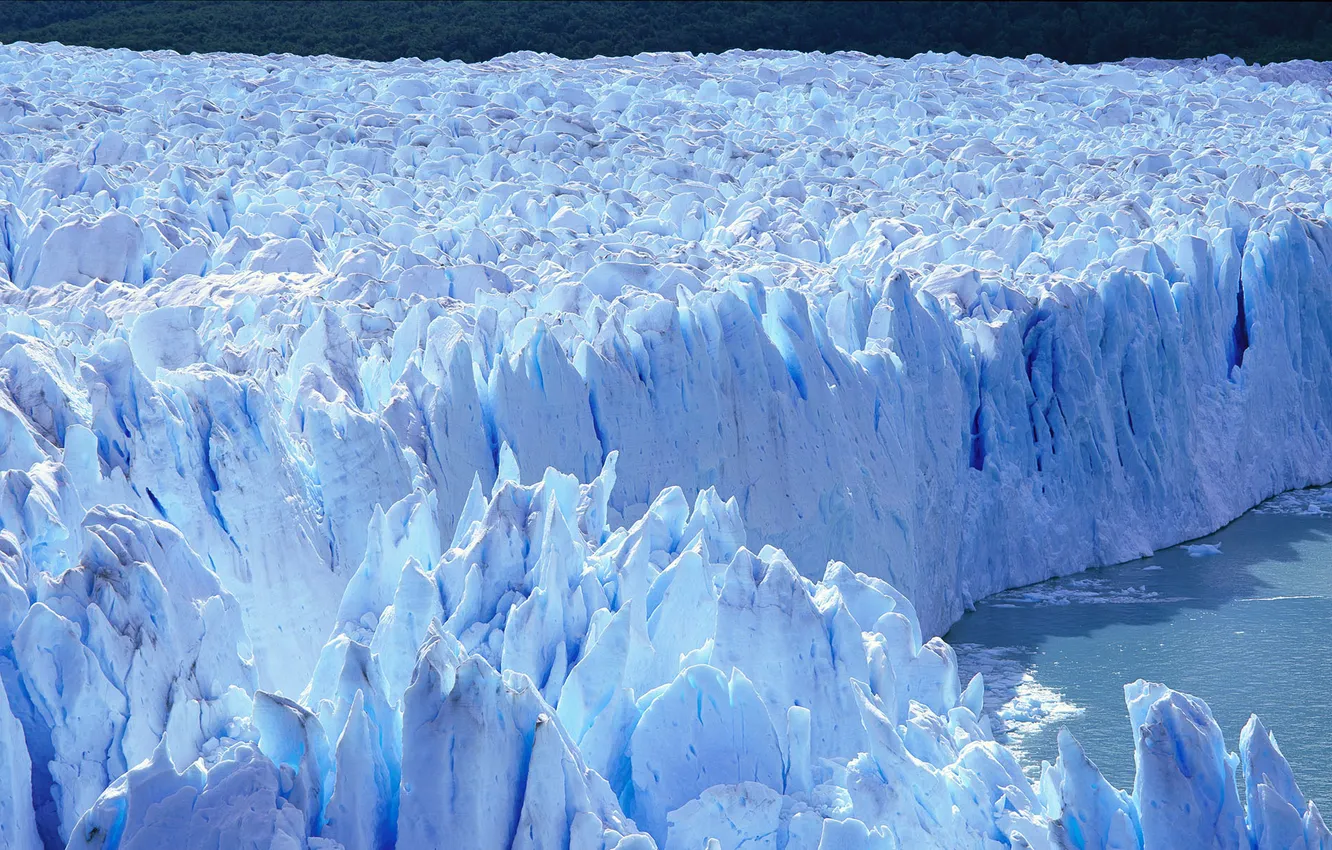 Photo wallpaper ice, sea, snow, glacier, panorama