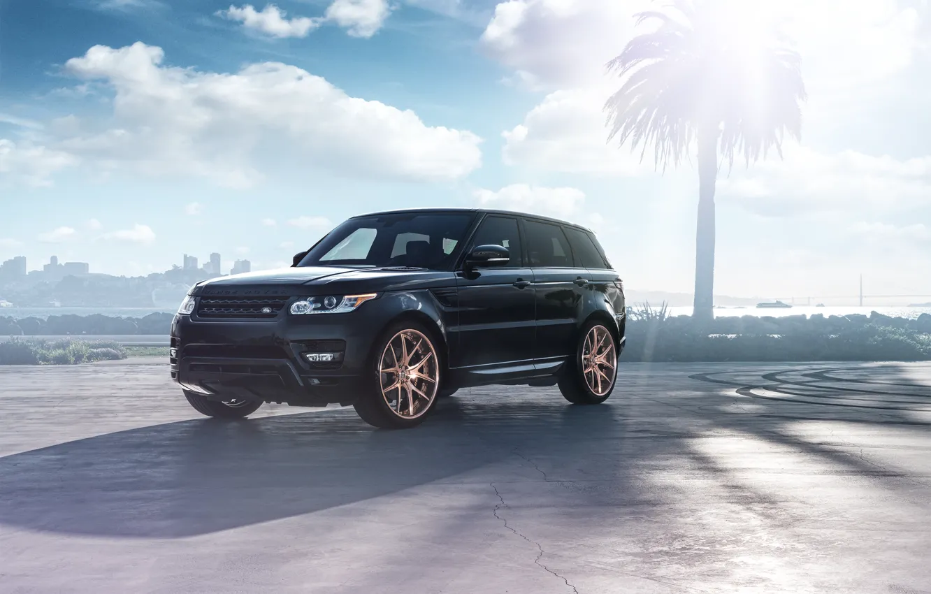 Photo wallpaper Land Rover, Range Rover, Car, Front, Sport, SUV, Wheels, Before