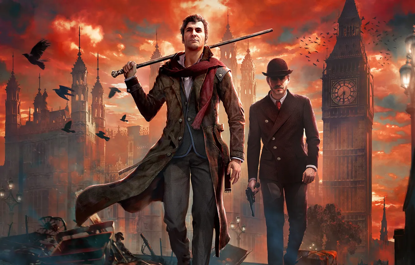 Photo wallpaper art, John Watson, Sherlock Holmes, Doctor Watson, Frogwares Game, Sherlock Holmes: The Devil's Daughter