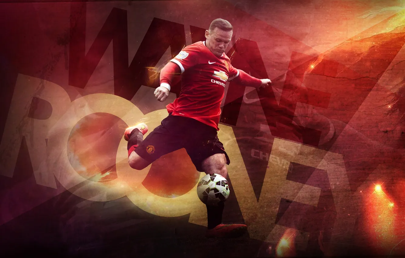 Photo wallpaper captain, captain, Rooney, Manchester United, Manchester United, Wayne Rooney