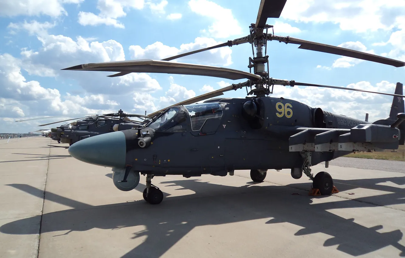 Photo wallpaper helicopter, Kamov, Alligator, Kamov Ka-52, Russian Army, Ka-52