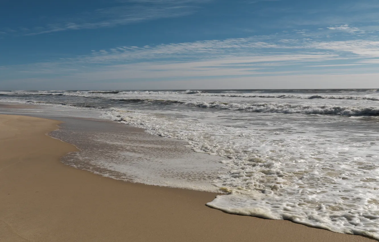 Photo wallpaper sand, sea, wave, beach, summer, shore, summer, beach