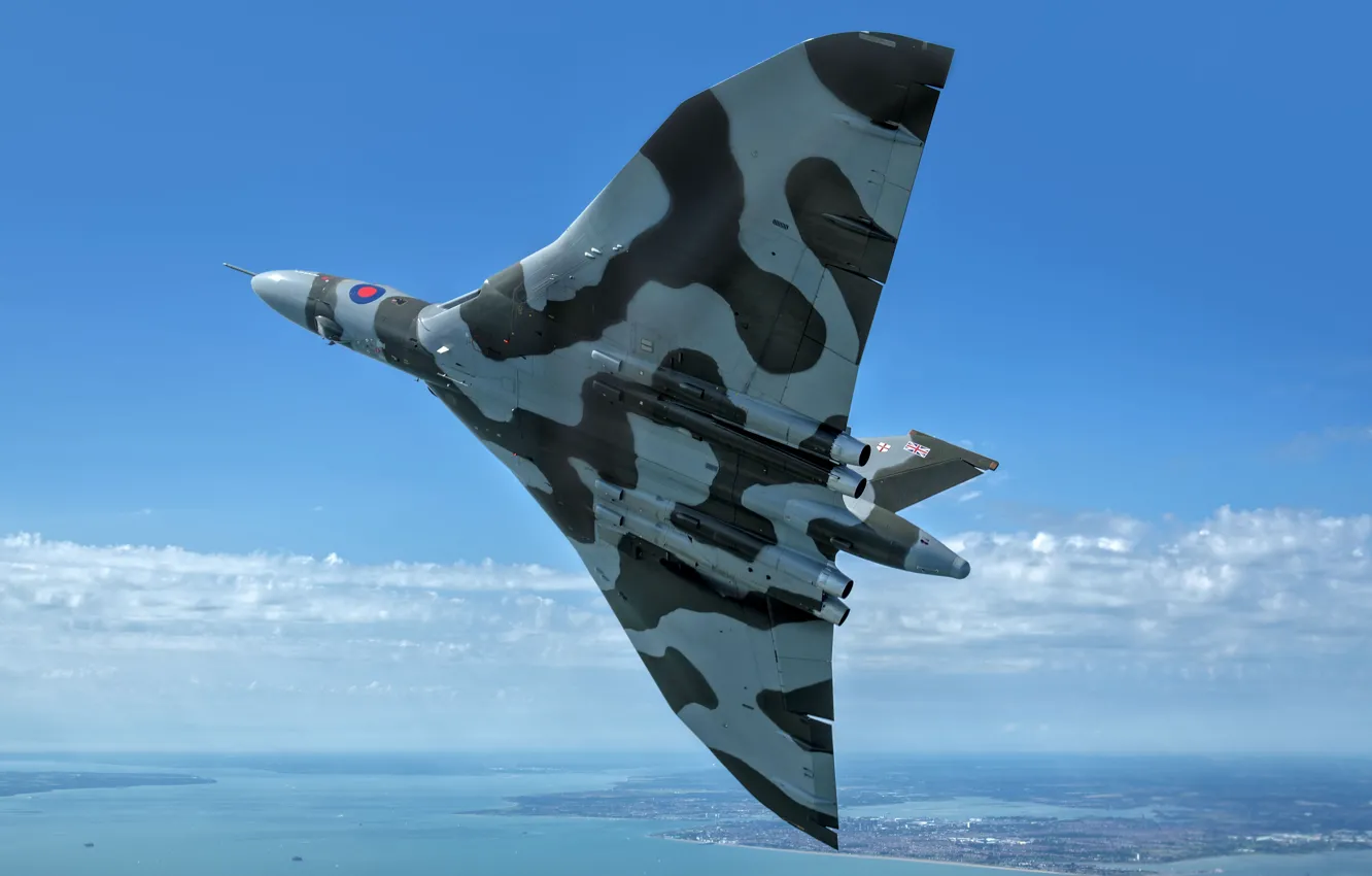 Photo wallpaper bomber, the plane, RAF, Royal air force, Avro Vulcan, Avro, Vulcan, V-bomber