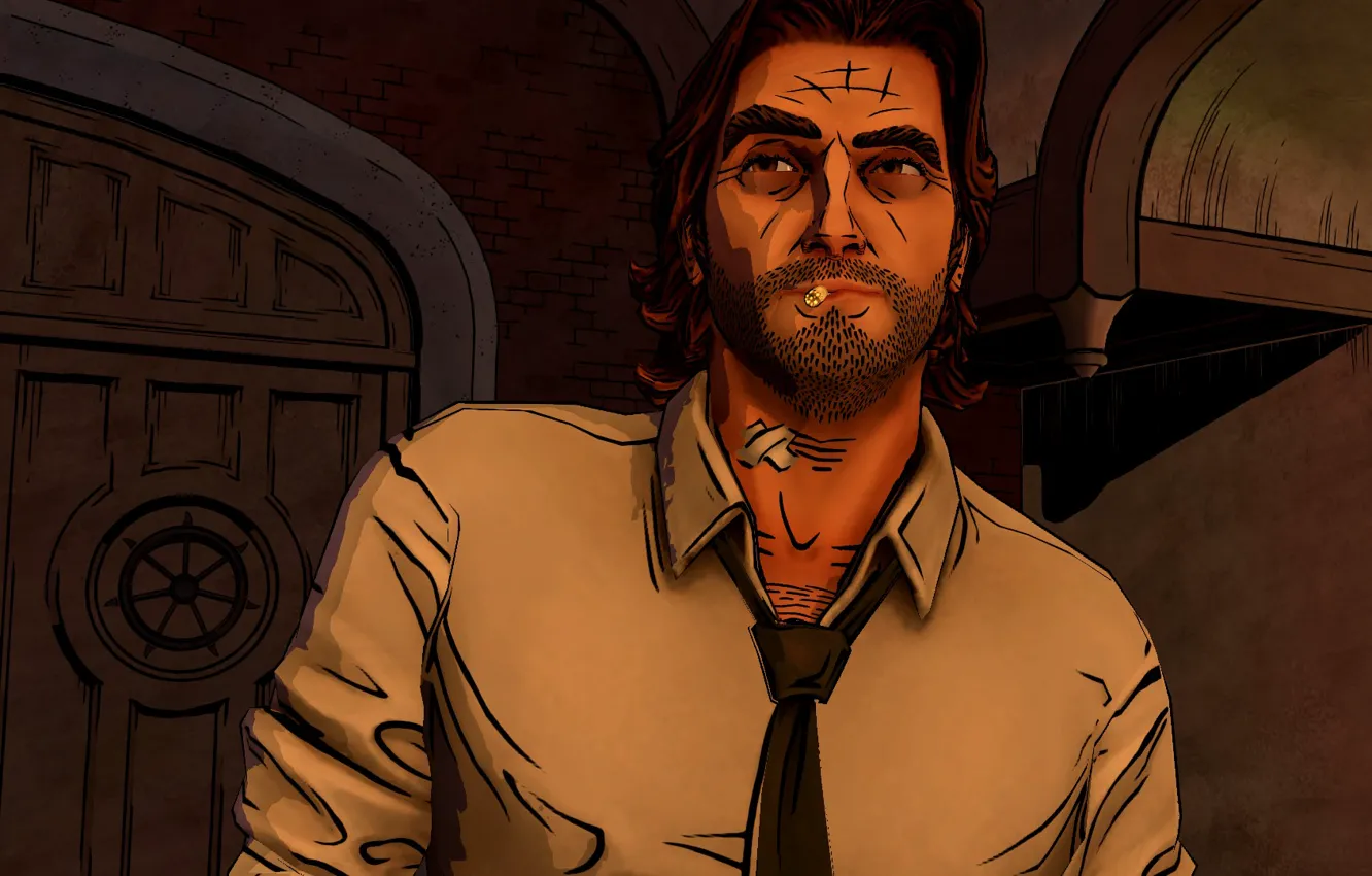 Photo wallpaper Fables, Bigby, wolf among us