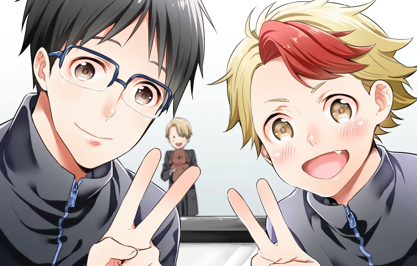 Photo wallpaper sport, boy, skaters, Yuri on the ice, Viktor Nikiforov, Yuri Katsuki, Yuri On Ice