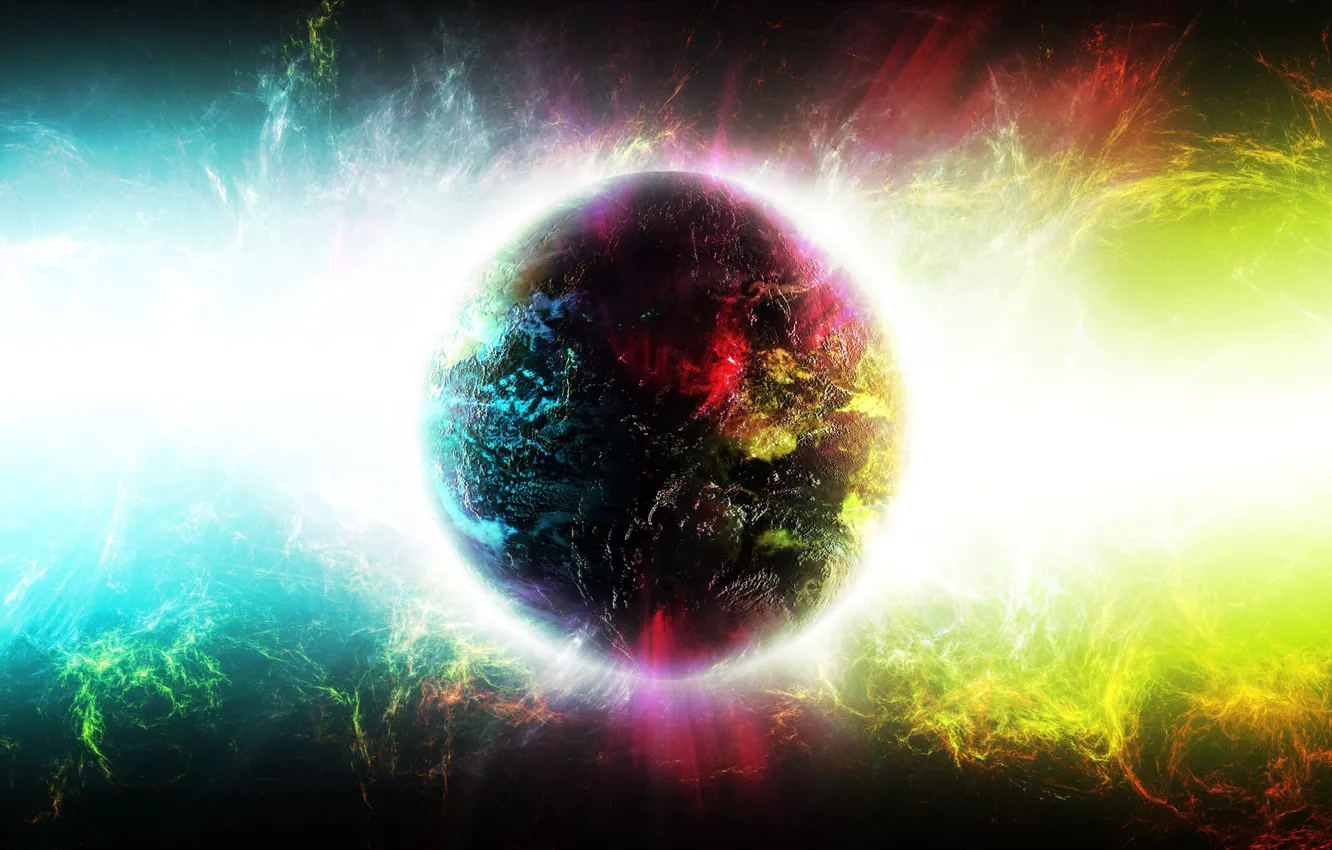 Photo wallpaper stars, light, space, the universe