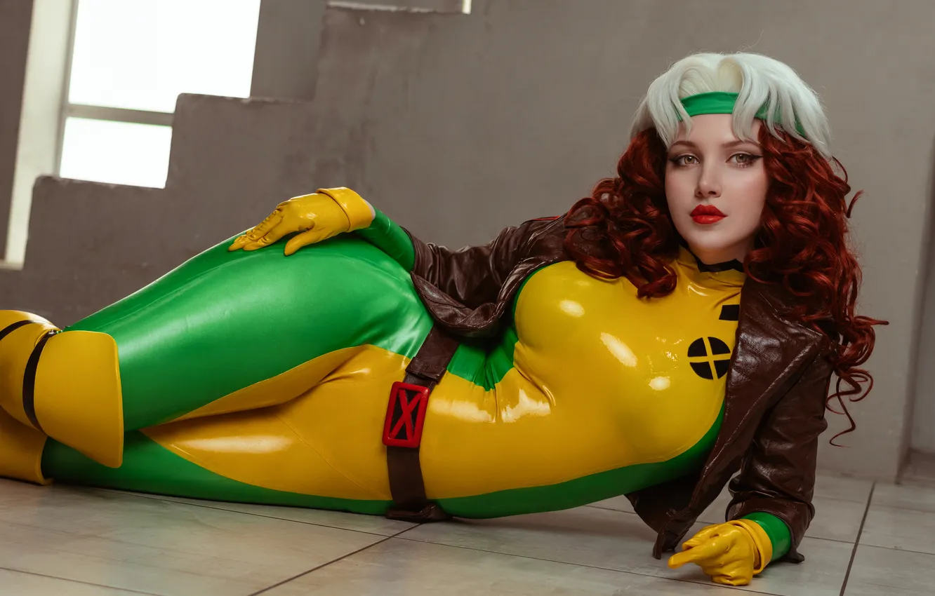 Photo wallpaper X-Men, model, women, cosplay, Marvel Comics, gloves, latex, latex bodysuit