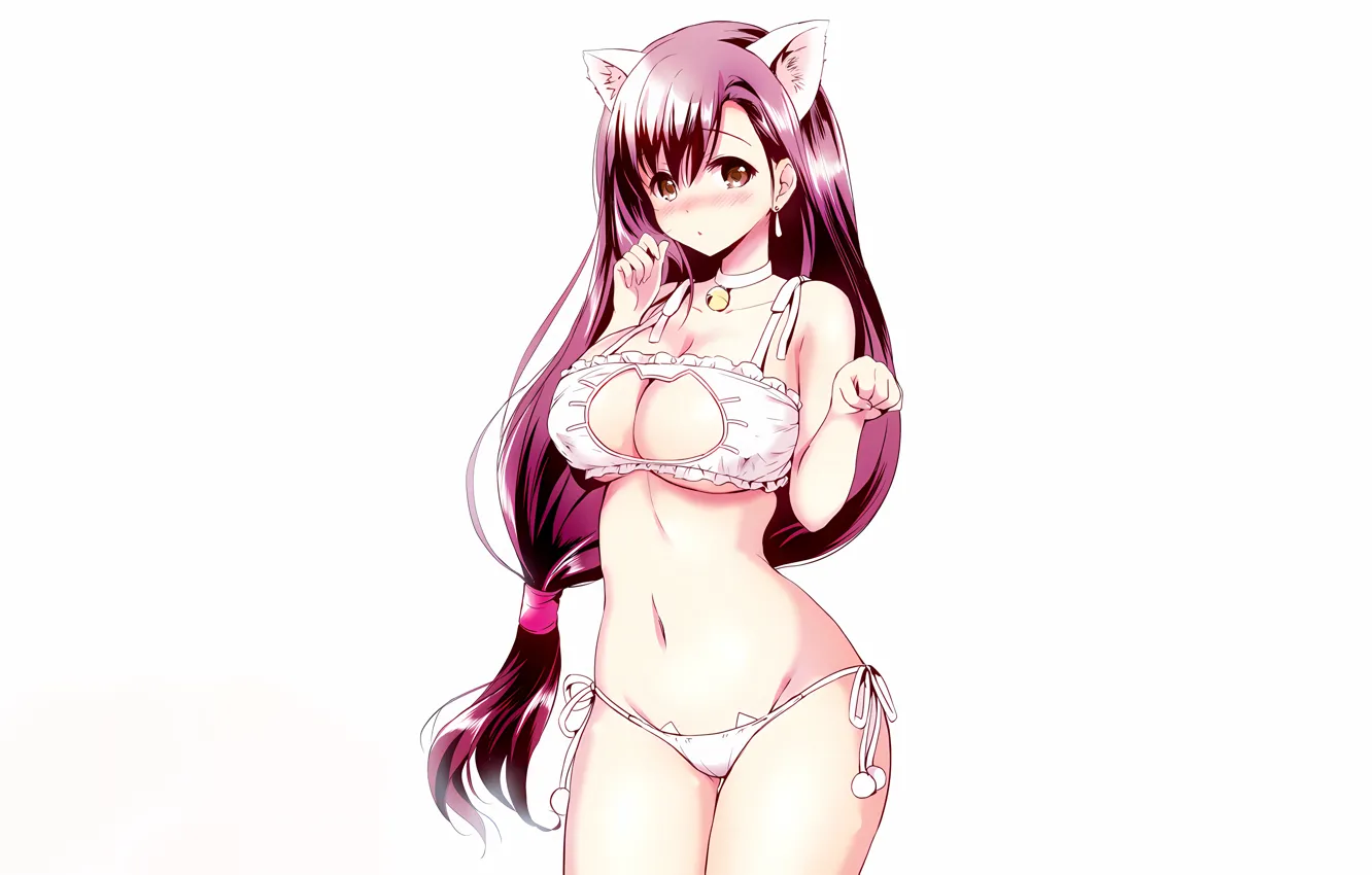 Photo wallpaper girl, sexy, lingerie, Cameltoe, Final Fantasy, bra, cleavage, panties