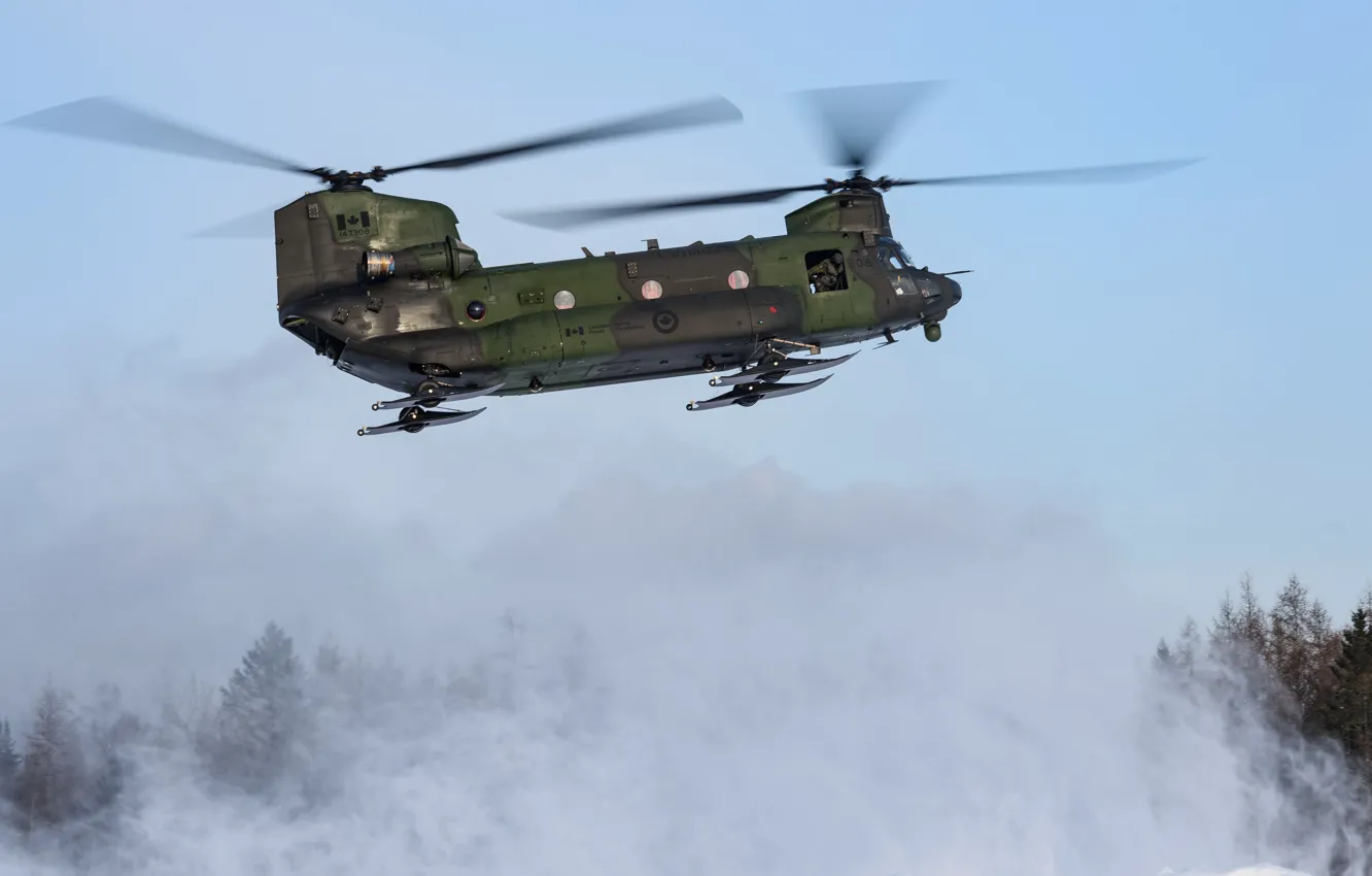 Photo wallpaper helicopter, Chinook, CH-147