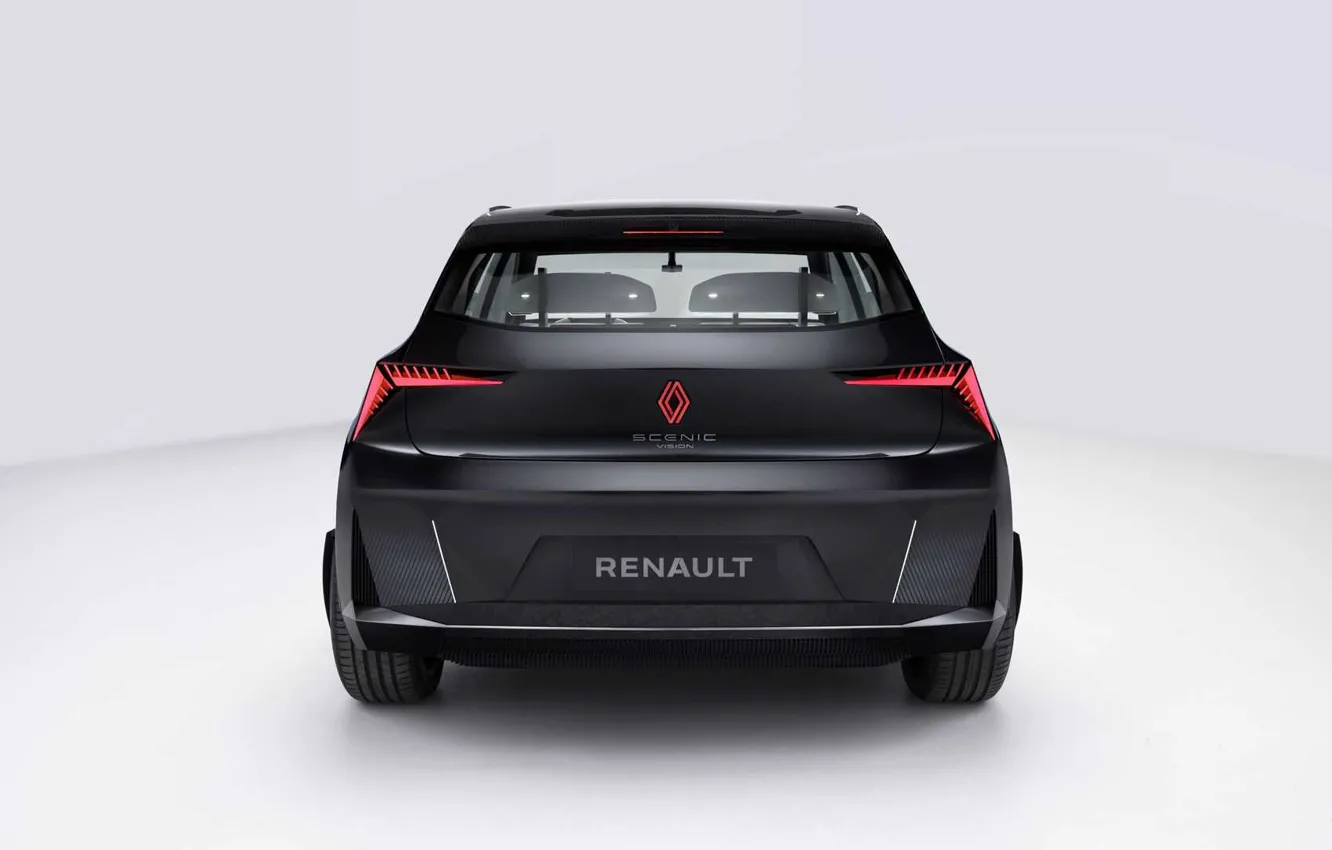 Photo wallpaper the concept, Renault, Vision, rear view, Scenic