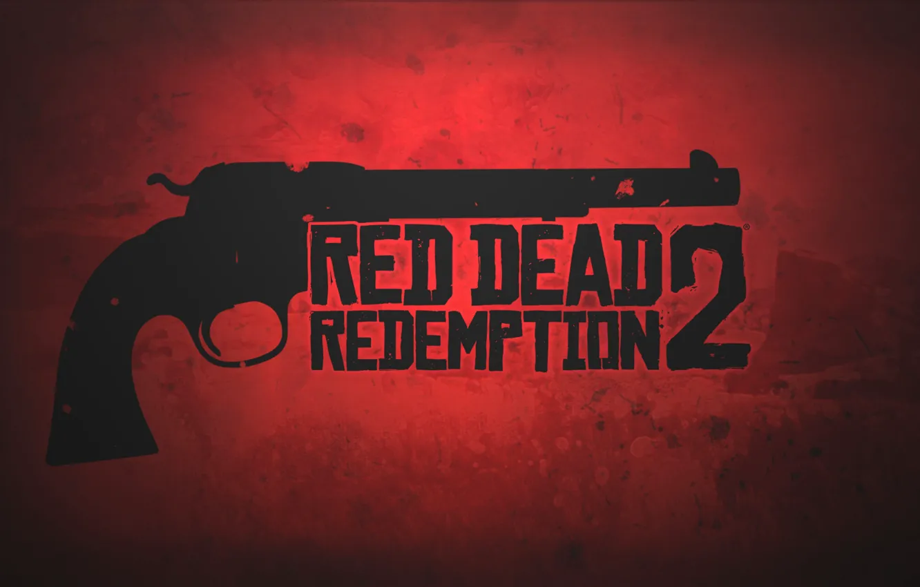 Photo wallpaper red, gun, game, weapon, revolver, Red Dead Redemption 2