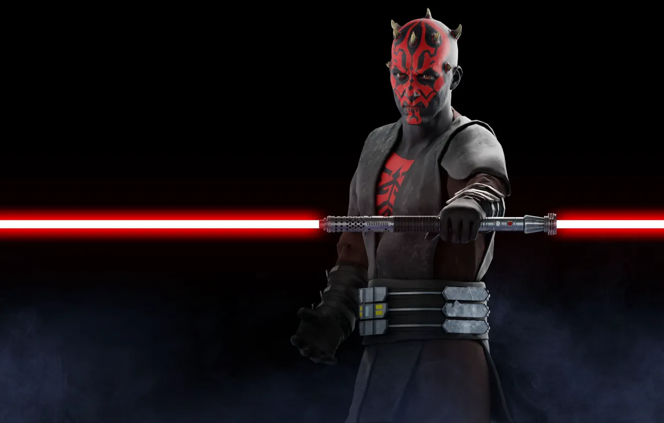 Photo wallpaper Star Wars, Darth Maul, lightsaber, sith, Battlefront 2