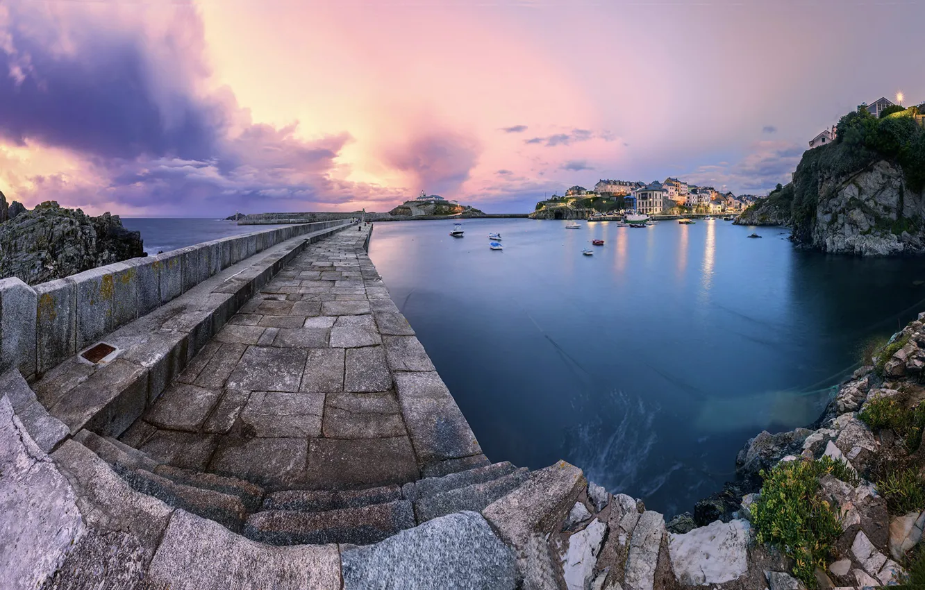 Photo wallpaper Spain, Asturias, Tapia de Casariego