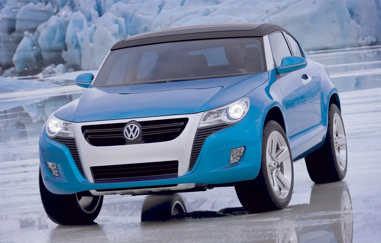 Photo wallpaper blue, ice, Volkswagen, Concept A