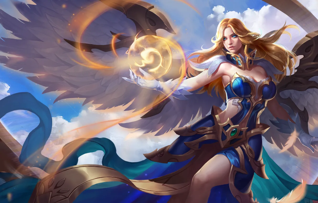 Photo wallpaper girl, warrior, Arena of Valor, Lauriel