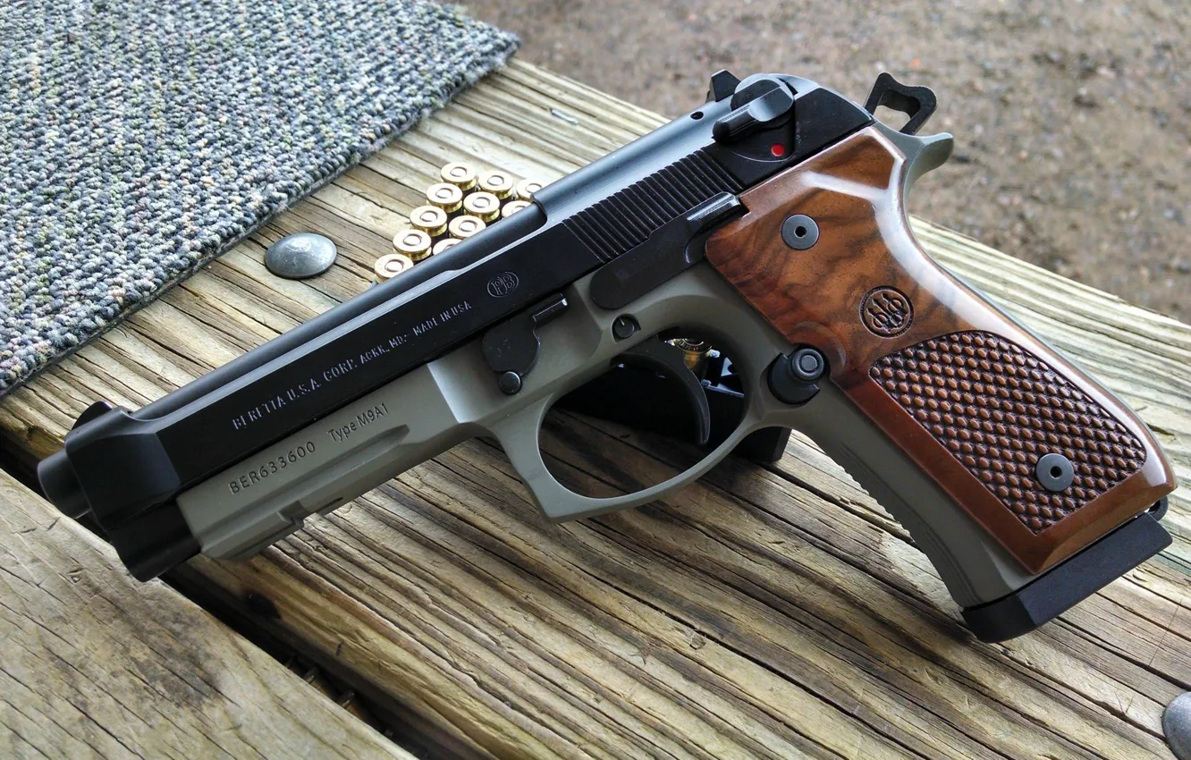 Photo wallpaper gun, Beretta, M9A1