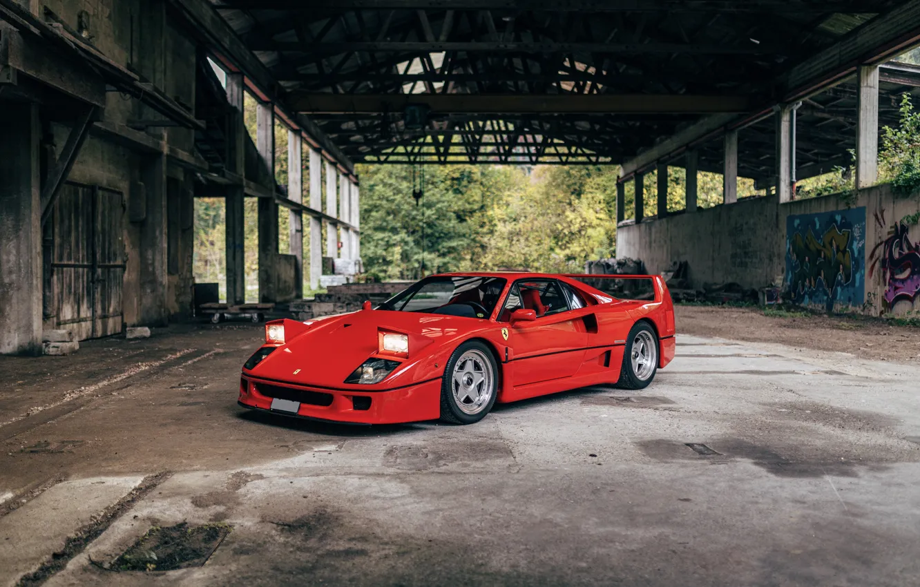 Photo wallpaper Ferrari, F40, Ferrari F40