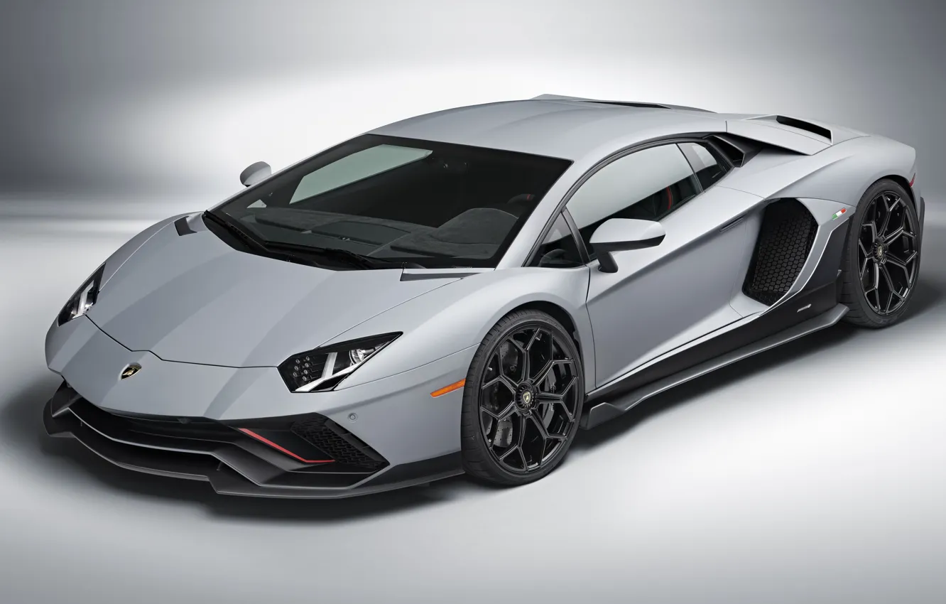 Photo wallpaper Lamborghini, Aventador, Supercar, Silver, lp780