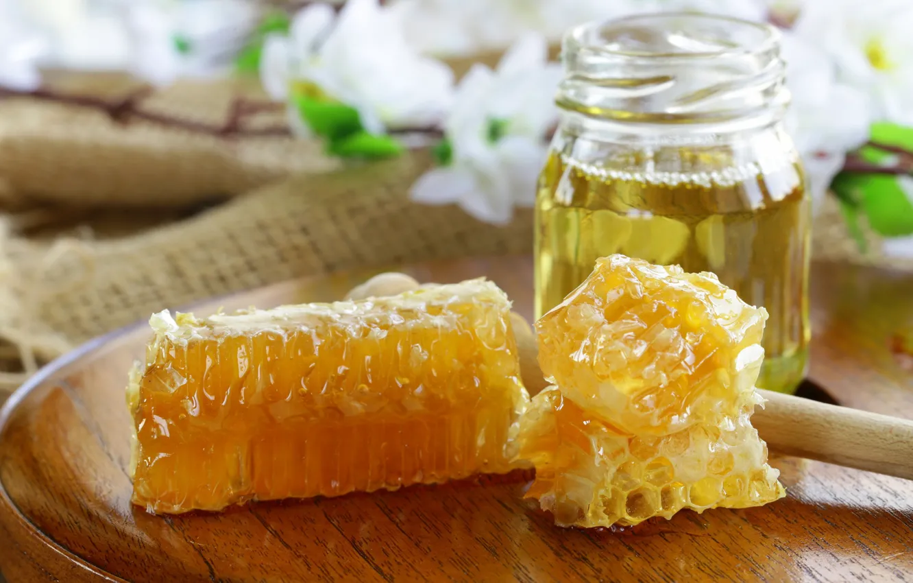 Photo wallpaper cell, honey, Bank