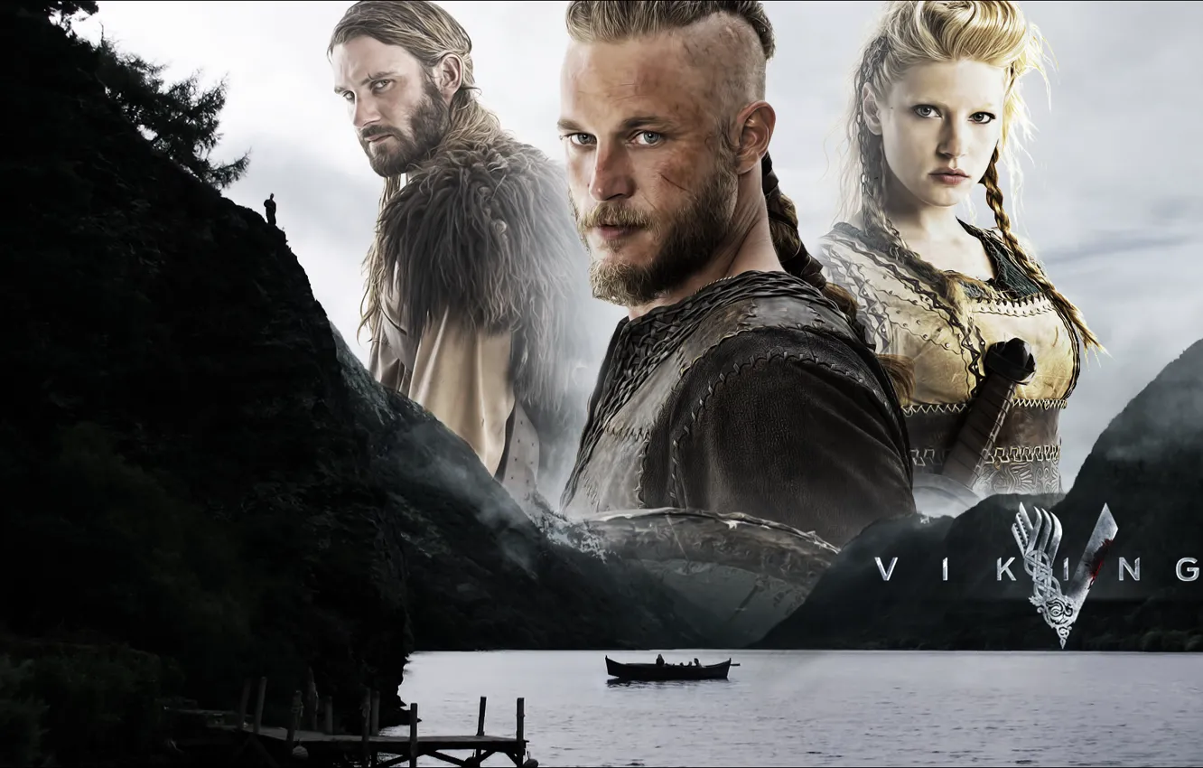 Photo wallpaper the series, drama, Vikings, historical, The Vikings