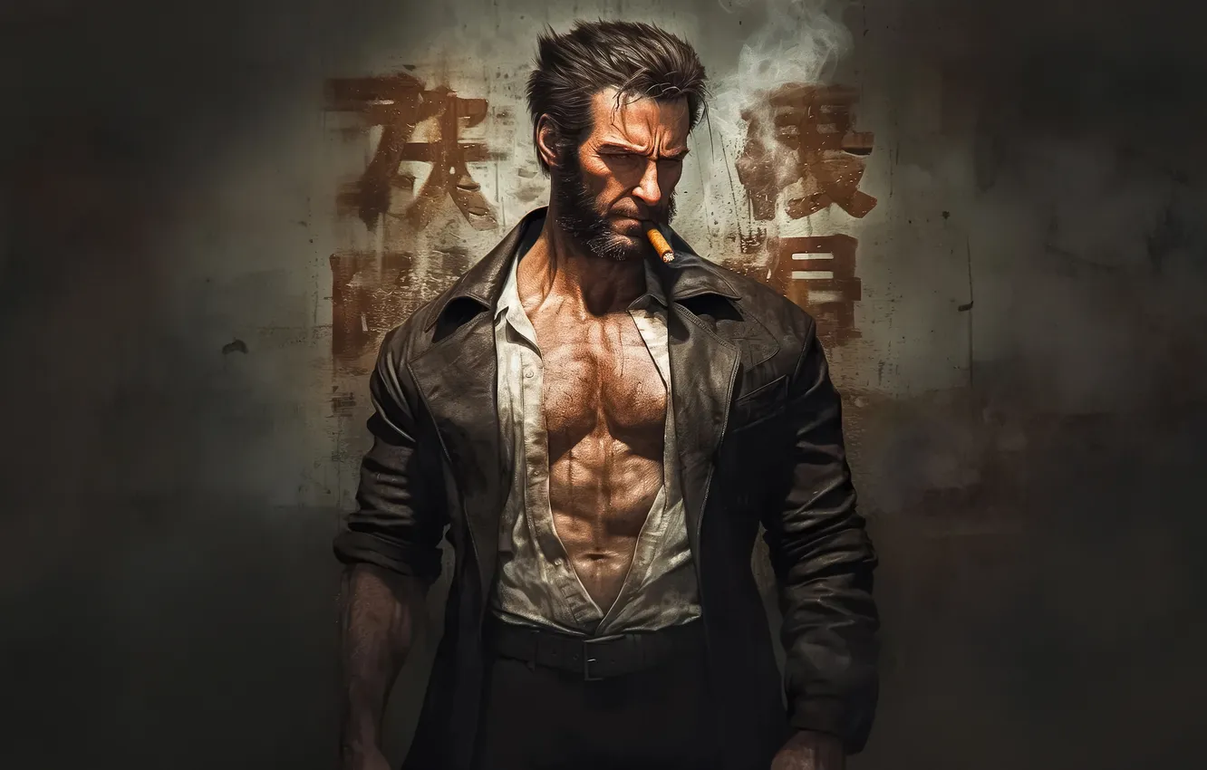Photo wallpaper wolverine, avenger, adamantium