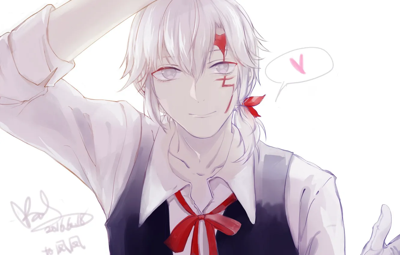 Photo wallpaper look, art, guy, d.gray-man