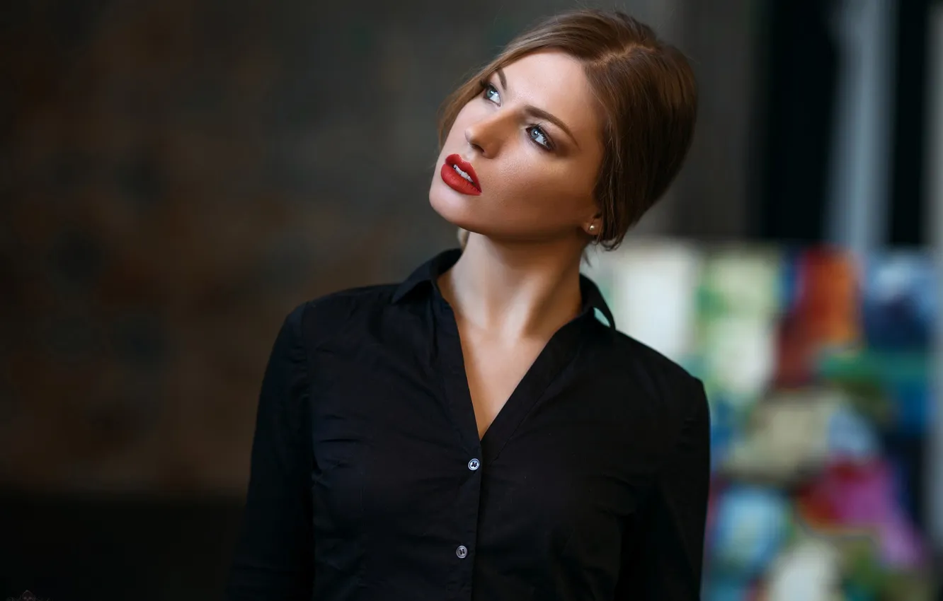 Photo wallpaper girl, face, sexy, Wallpaper, sweetheart, model, bright, portrait