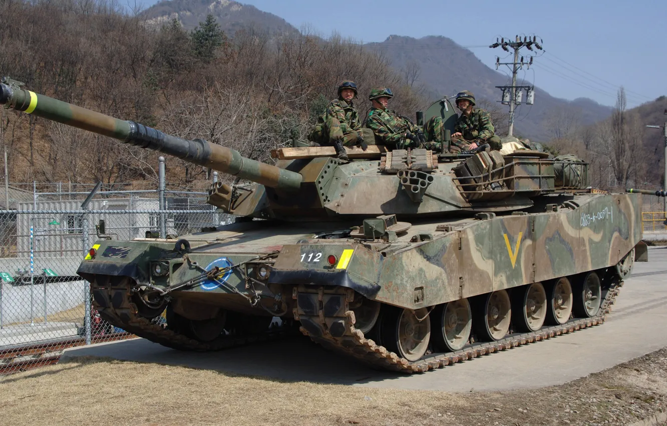 Photo wallpaper gun, soldier, weapon, South Korea, asian, tank, oriental, asiatic