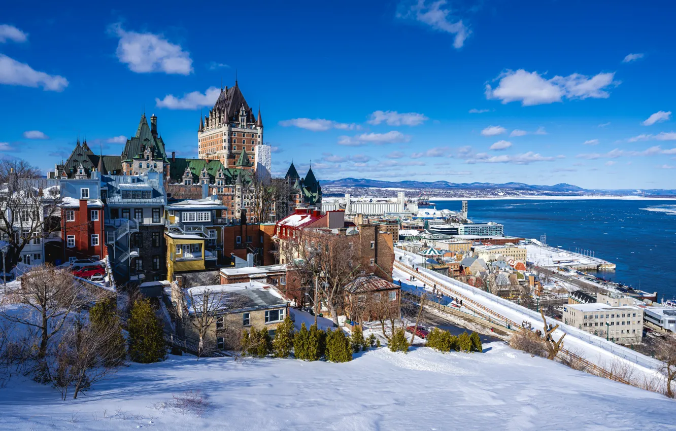 Photo wallpaper building, Canada, QC