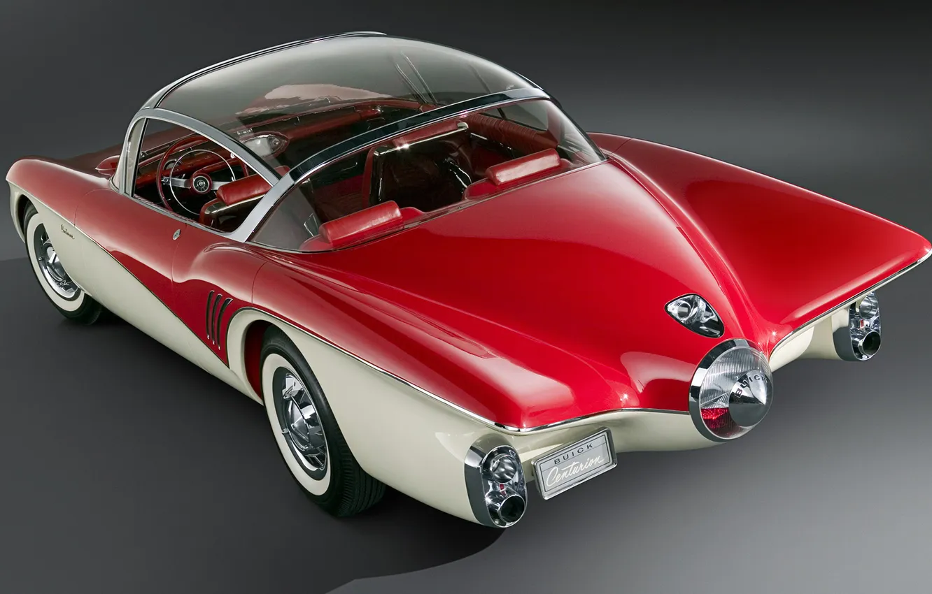 Photo wallpaper car, Concept, red, 1956, Buick, Centurion