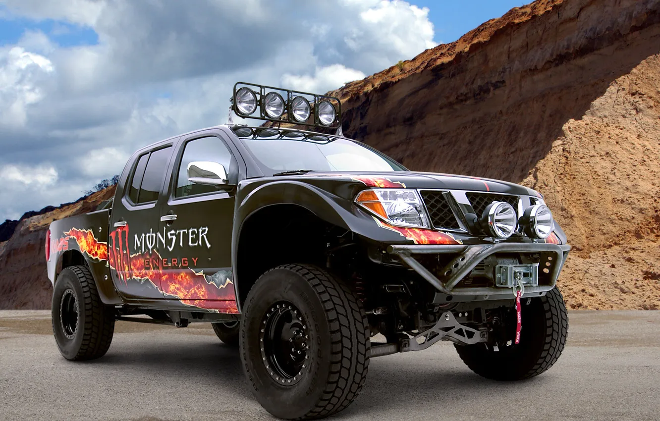 Photo wallpaper the sky, monster, Nismo, Navara, Rockn