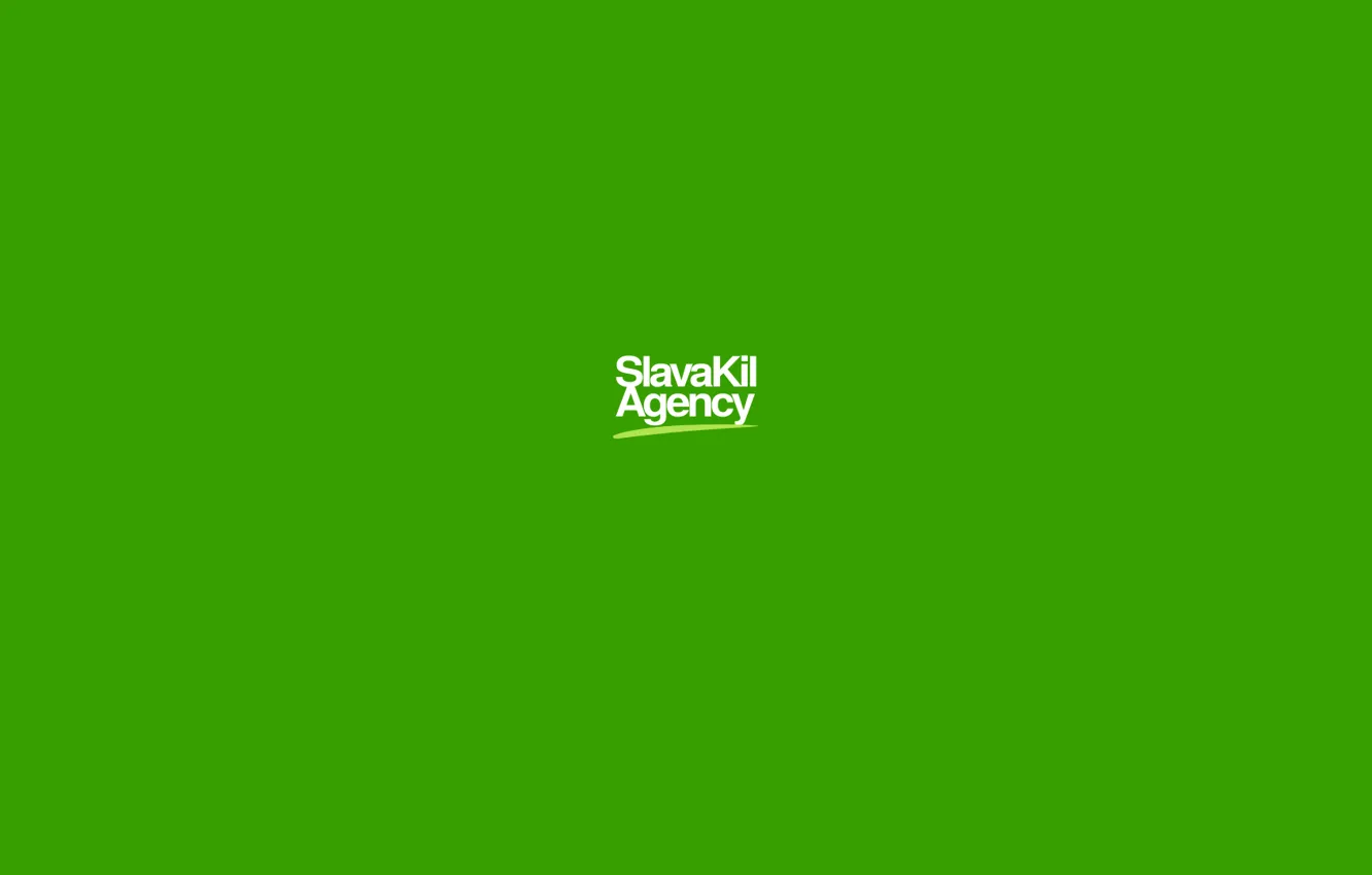 Photo wallpaper green, minimal, web, agency, slavakil