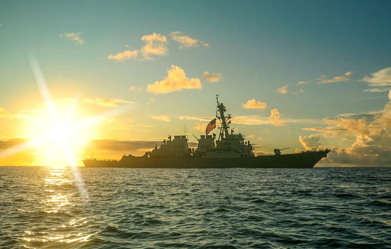 Photo wallpaper squadron, destroyer, USS Benfold