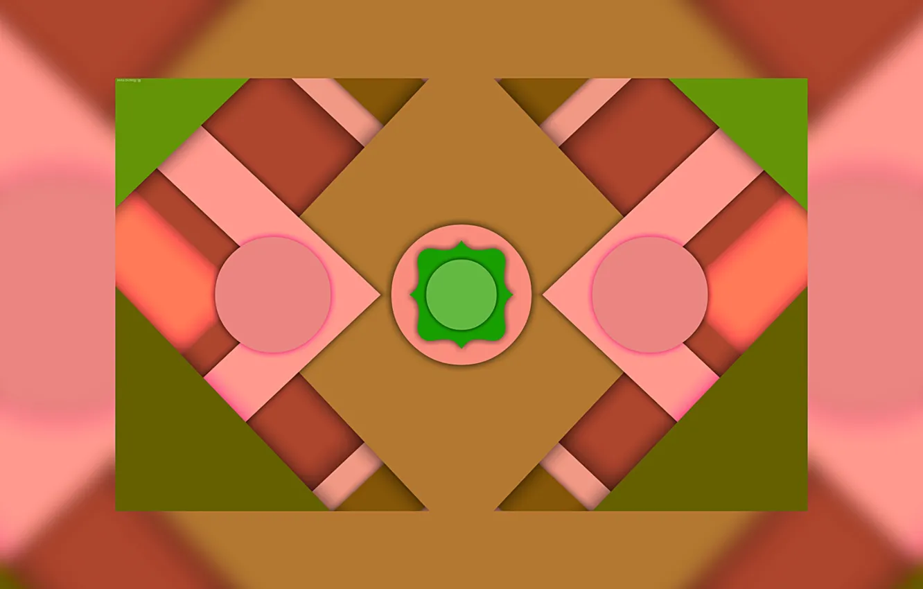 Photo wallpaper shadow, squares, figure, layer