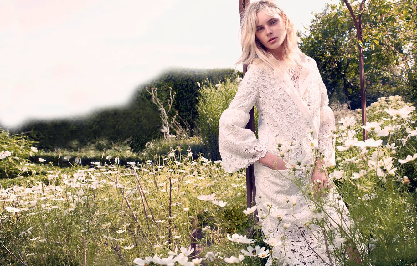 Photo wallpaper style, model, Juju Ivanyuk, Harper’s Bazaar