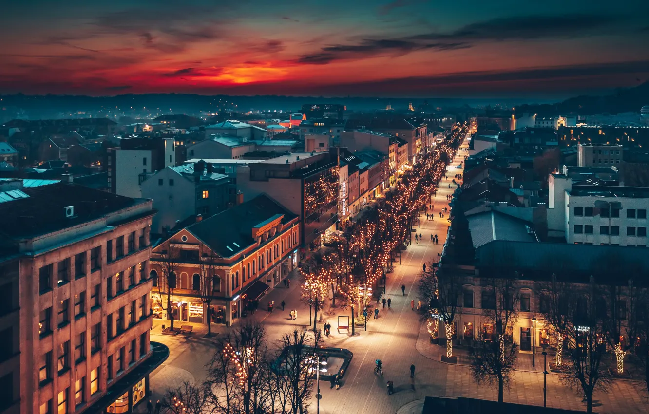 Photo wallpaper Lithuania, Kaunas, Freedom alley